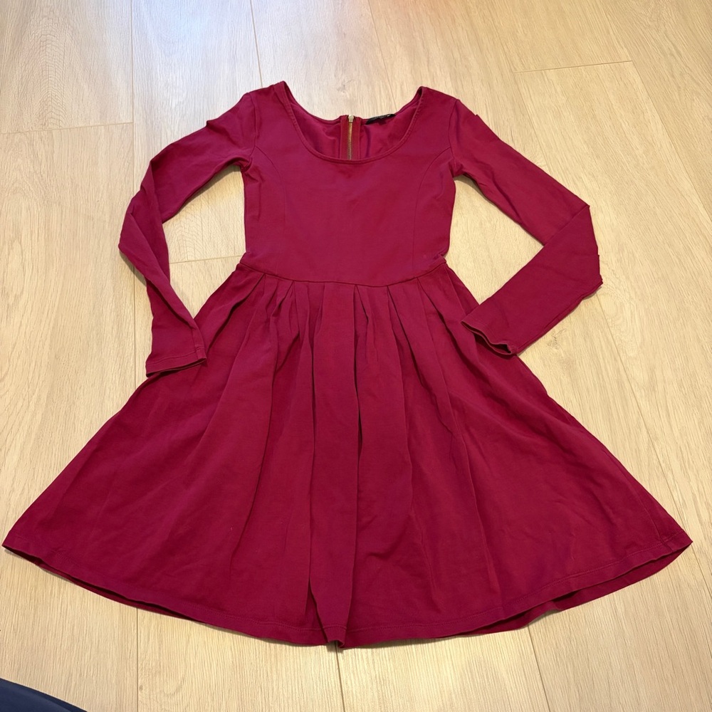 Talula Burgundy Casual Dress